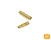 Разъем позолоченный D3.0mm male + female