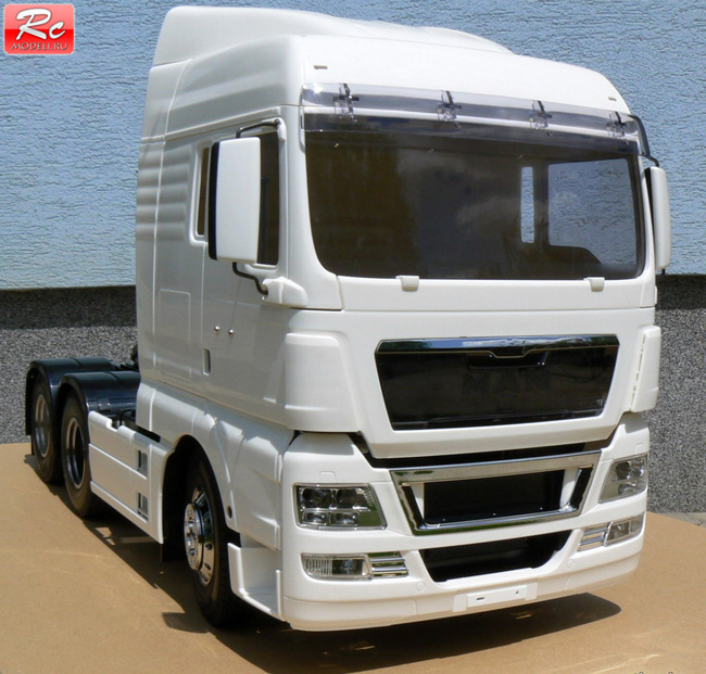 Неокрашенный грузовик Tamiya MAN TGX 6x4 XLX