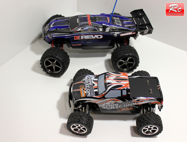Электро внедорожники Traxxas E-Revo 1:16 и HPI Mini Recon 1:18