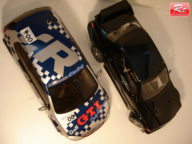 Радиоуправляемые модели Tamiya xb, Mercedes-Benz 190E и Volkswagen Golf GTI