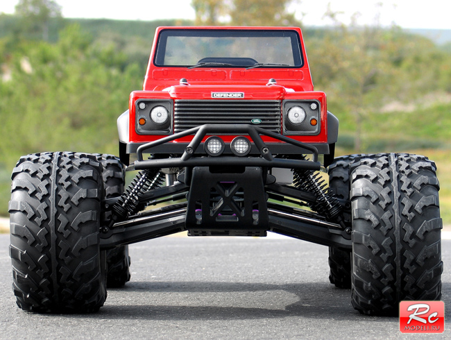 HPI Savage X 4.6 с кузовом Land Rover Defender