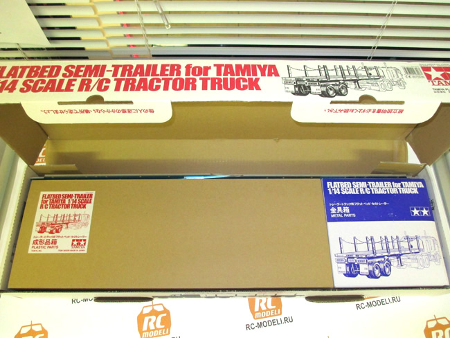 Сборка полу-прицепа Tamiya Flatbed Semi Trailer
