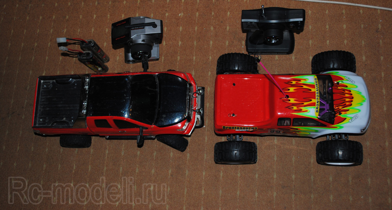 Радиоуправляемые модели 1:10, Tamiya Toyota Tundra и HSP Brontosaurus Electric