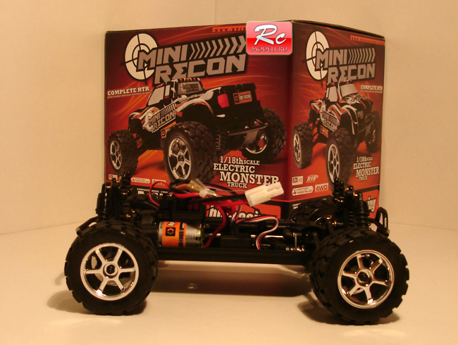 Собранное шасси радиоуправляемого мини монстра HPI Mini Recon